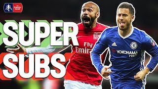 Best Super Subs in FA Cup History  Henry Giggs Wright Hazard Deulofeu  Emirates FA Cup [upl. by Arret]