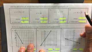 HAM slope intercept form [upl. by Obellia]