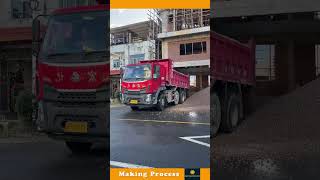 The Process Of Unloading Gravel From A Truck [upl. by Elliot]