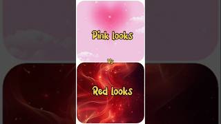 Pink looks💗Vs red looks ❤dress👗heels👠nails💅lipstick💄youtubeshorts shortsvideo [upl. by Nedrob]