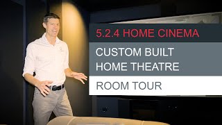 Epic Custom Built Home Theater Tour  524 Dolby Atmos Setup  Massive Projection Screen [upl. by Buehrer]