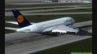 A380  FMC amp realistic effects HD [upl. by Arihppas]