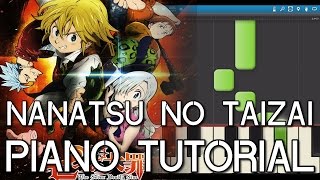 The Seven Deadly Sins Nanatsu no Taizai OST quotErionesquot  Piano Tutorial [upl. by Doowron]