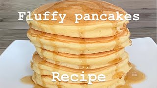 Fluffy pancakes recipe  How to make fluffy pancakes  Happy Home Food [upl. by Habeh]