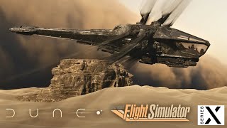 Microsoft Flight Simulator XBOX SERIES X Dune Expansion House Atreides Ornithopter Quick Showcase [upl. by Adnek]