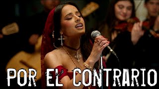 Becky G  POR EL CONTRARIO with Leonardo Aguilar amp Angela Aguilar Letra amp Music Video [upl. by Areid674]