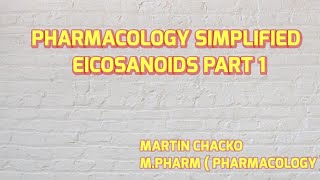 EICOSANOIDS PROSTAGLANDINS THROMBOXANES AND LEUCOTRIENES [upl. by Htebazileharas]