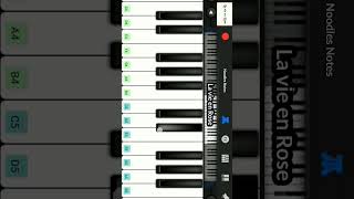 La vie en Rose  PIANO  cover notes tutorial instrumental song shorts trending lavieenrose [upl. by Nohsauq151]