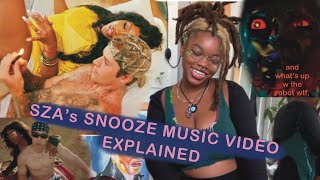 SZA’s Snooze Music Video Explained [upl. by Llerrat]