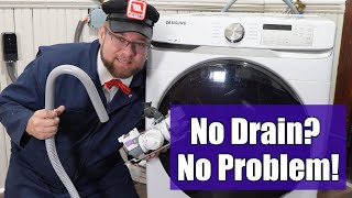 Samsung Washer Wont Drain  How to Fix ND 5C SE SC or SUDS codes [upl. by Ellehc919]