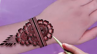 Special Back Hand Mehndi DesignlEid Henna Design mehndi ka design gulfmehndi design [upl. by Cobby206]