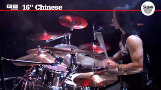 SABIAN 16quot B8 Pro Chinese Chinatype Cymbal Demo [upl. by Nap239]