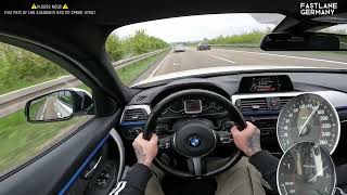 BMW F30 320d  POV Drive on German Autobahn  Top Speed [upl. by Callum]