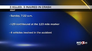 3 killed 3 injured in Atchison County Mo crash [upl. by Schnur]