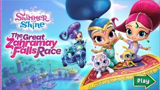 NEW SHIMMER AND SHINE THE GREAT ZAHRAMAY FALLS RACE FULL EPISODE KIDS VIDEO GAME [upl. by Courcy]