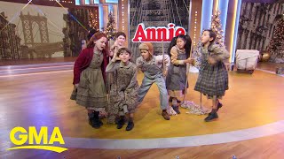 The cast of ‘Annie’ performs live on ‘GMA’ [upl. by Grishilde800]