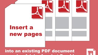 How to insert a new page into an existing PDF document using Adobe Acrobat Pro 11  Pixascene [upl. by Aymer803]