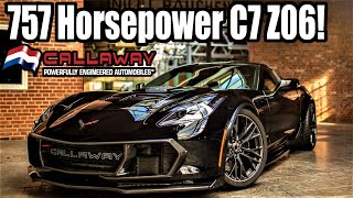 AMAZING 757 HORSEPOWER C7 Z06 at Corvette World Blast from the Past [upl. by Ylrebmit260]