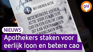 Apotheekmedewerkers leggen werk neer [upl. by Ofella]