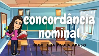 CONCORDÂNCIA NOMINAL [upl. by Aikaz]