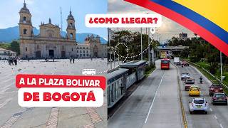 Como llegar a la Plaza Bolívar en Bogotá desde el Aeropuerto internacional usando transporte publico [upl. by Vizza]