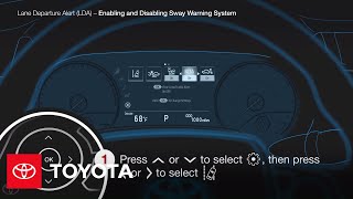 How to Turn On and Off the Sway Warning System  Toyota [upl. by Atnoed811]