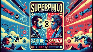 SUPERPHILO 🥊 Sartre VS Spinoza EN DIRECT [upl. by Hgielanna347]