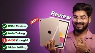 iPad 10th Generation Review for Students amp Video Editing 🔥 64GB Enough  BGMI Test amp Camera Test [upl. by Rosecan]