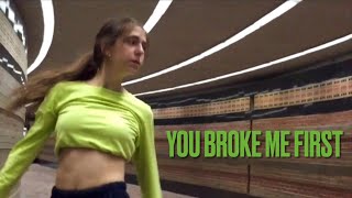 YOU BROKE ME FIRST  Tate McRae  contemporary lyrical dance  choreography by Axelle Equinet [upl. by Paske]