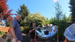 Andy Lenss Solar Cooking and Water Pasteurizing with Available Materials [upl. by Nedap]