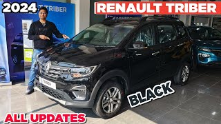 2024 Renault Triber Facelift Black Colour review and Walkaround 🔥 🖤 l Renault Triber Black l MRCars [upl. by Aleemaj]