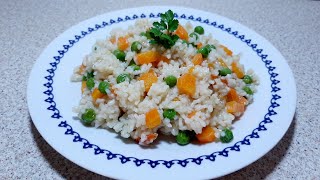 Pilaf me perime  thjesht  shijshëm shpejt 👌  Vegetable Rice [upl. by Olenolin892]