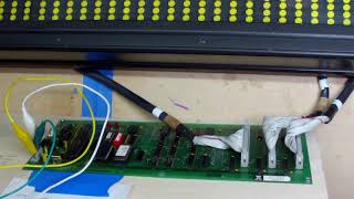 Flip Dot Clock  Luminator 7x90 Display Control Board Fails [upl. by Hollenbeck]