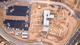 Aerial Video Swinerton Builders Adventist Health Roseville Campus [upl. by Arakahs702]