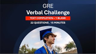 GRE Text Completion Questions  GRE Verbal Challenge 2024  Ep 02 [upl. by Bunder]