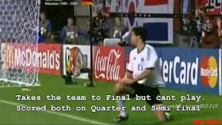 Michael Ballack  Career Defining MomentWorld Cup 02 [upl. by Aenea]