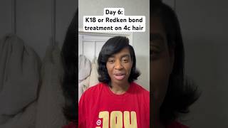 K18 or Redken acidic bond treatment on dry damage 4c hair 4chair blowoutprofessor [upl. by Ttayw]