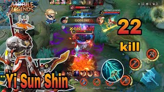 Yss gameplay new build Road to mythic mobilelegends Mlbb yisunshin yss [upl. by Kacy431]