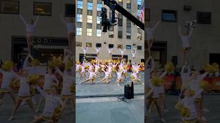 The Today show😍 thetodayshow nyc cheer parade thanksgiving cheerleading newyork tv [upl. by Boyce24]