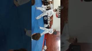 Examen cinturón blanco taekwondo parte 1 [upl. by Eelyrehc370]