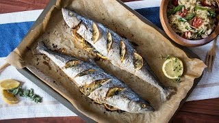 Whole Roasted Lemon amp Herb Mackerel [upl. by Shih]