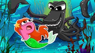 The Little Pink Mermaid  Alphabet Lore Stop Motion  Pobo Toons [upl. by Korry]