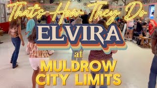 Elvira Line Dance at Muldrow City Limits [upl. by Assilram664]