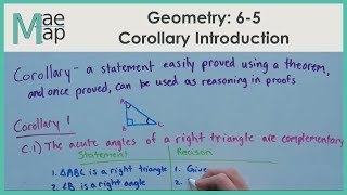 Geometry 65 Corollary Introduction [upl. by Lamek918]