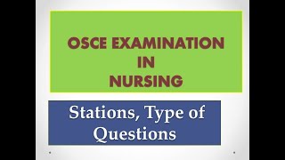 OSCE exam for BSc Nursing Students OSCE station for nursing practicals [upl. by Ecirtnom446]