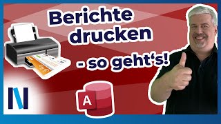 Access Tipps und Tricks zum Drucken von Berichten [upl. by Alyakcim]