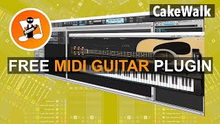 Cakewalk  Add a free midi guitar [upl. by Einatsed277]