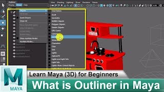 What is Outliner in Maya 2018  Learn Maya 3D Animation for Beginners Tutorials 55 [upl. by Nolahc]