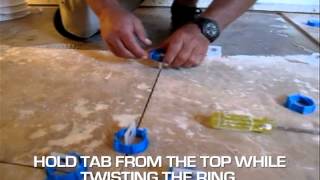 How to Set Level Tiles On Floor Or WallTroxell Twister Tile Leveling System 31TWST [upl. by Yokum]