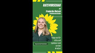 Vorschau auf die Ratssitzung am 12112024 mit Friederike Dietsch [upl. by Filiano520]